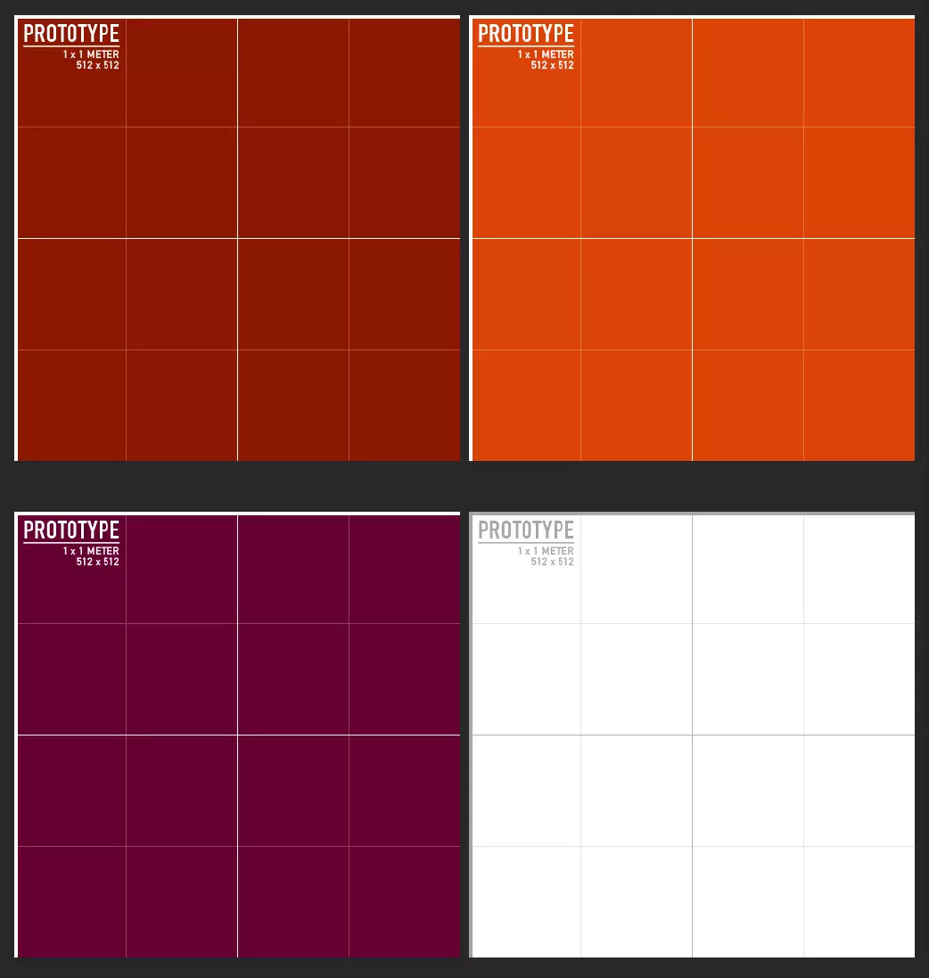 Unity のマテリアル プロトタイプ プリセット。