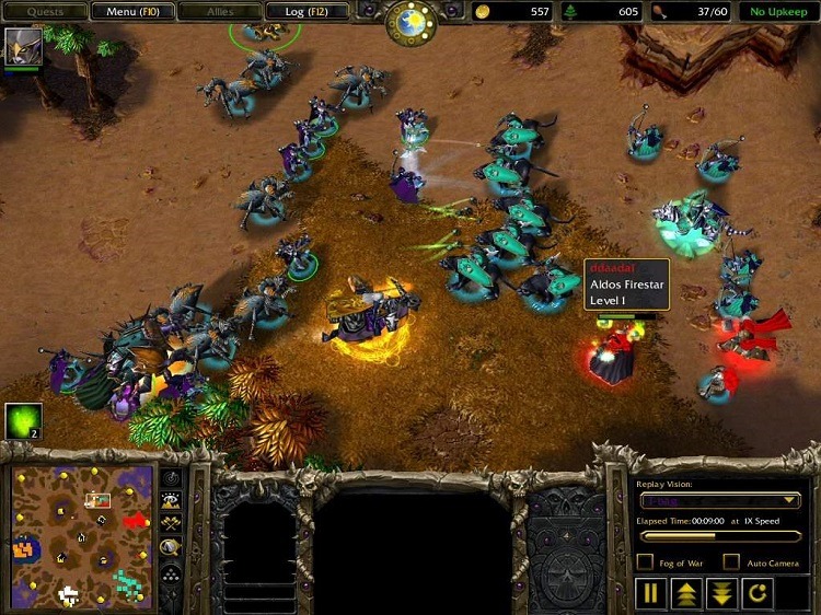 Warcraft 3 ゲームプレイのスクリーンショット